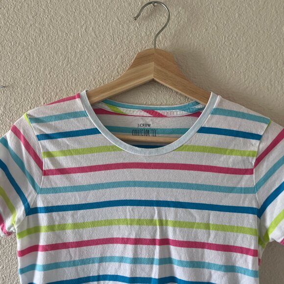 J. Crew Women's The Collector Striped Tee Size XS Style AY581 - Picture 3 of 9